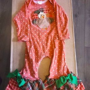 Ricrac&Ruffles 18 month Turkey outfit